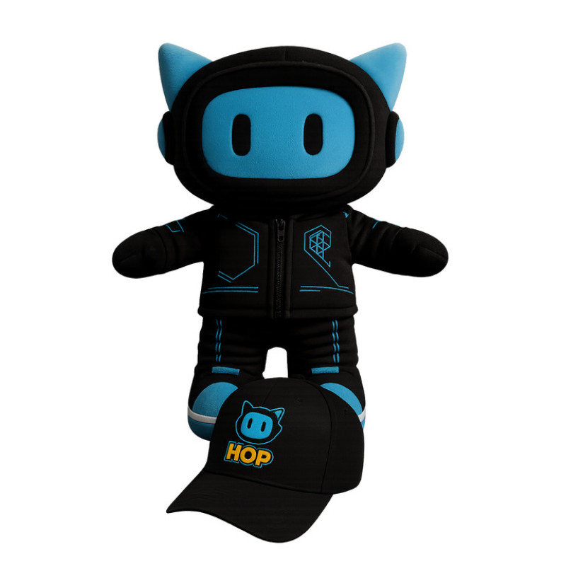 Combo Hop 2 en 1 –  Peluche Oficial + Gorra Edición Especial