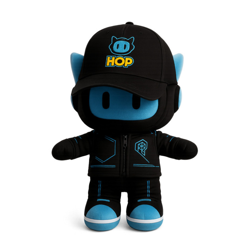 Combo Hop 2 en 1 –  Peluche Oficial + Gorra Edición Especial